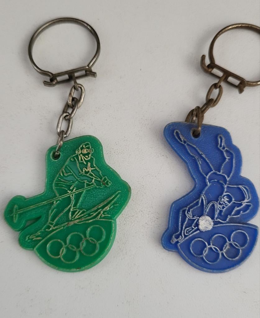 Vintage Olympische Spelen Sleutelhangers, Ophalen of Verzenden, Gebruikt, Sport