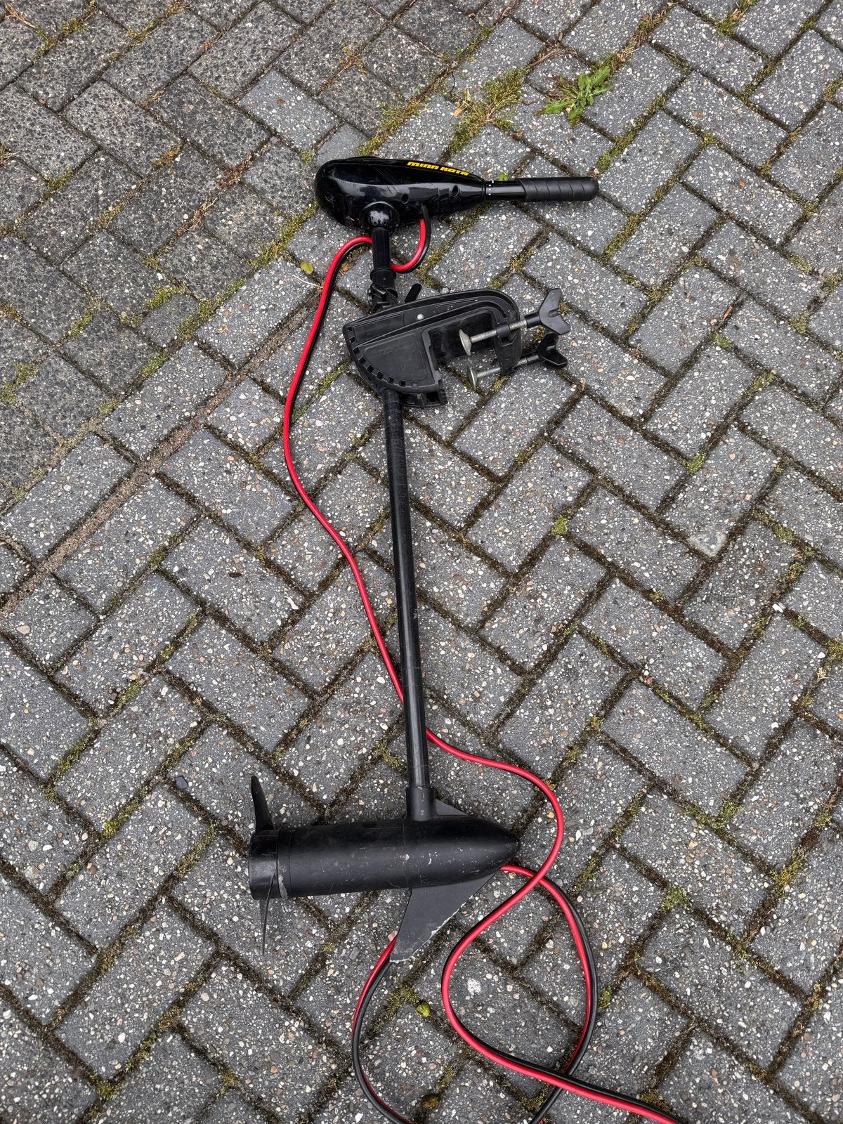 Minn Kota Endura 36 lbs. stuwkracht elektromotor met accu, Ophalen, Gebruikt, Motor en Techniek