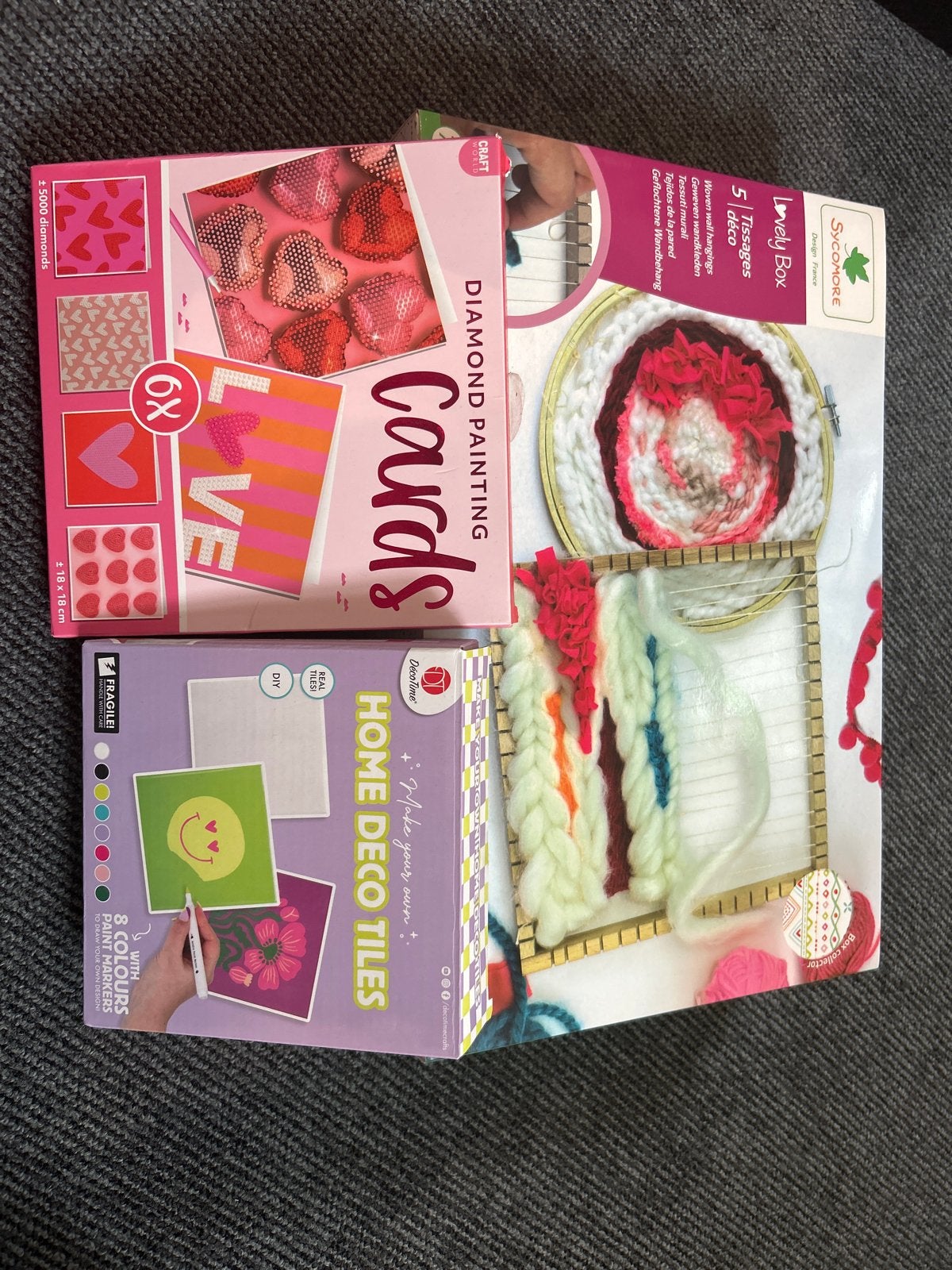 Nieuwe Knutselspullen: Diamond Painting, Weefset & Deco Tege, Ophalen, Nieuw, Meerkleurig, Overige materialen