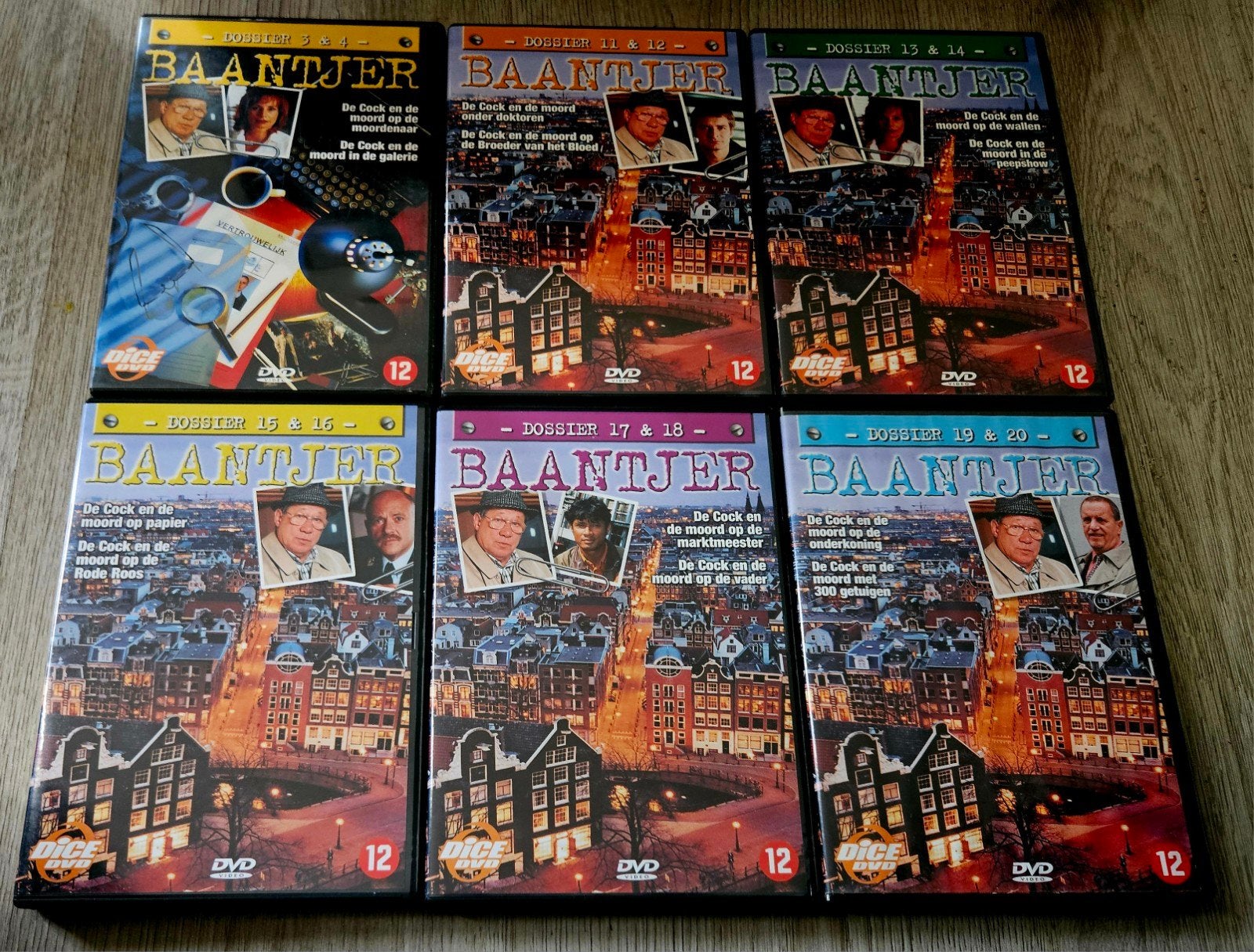Baantjer DVD Boxen -  Verschillende Dossiers  (6 boxen), Cd's en Dvd's, Dvd's | Tv en Series, Gebruikt, Misdaad, Nederlands, Ophalen of Verzenden