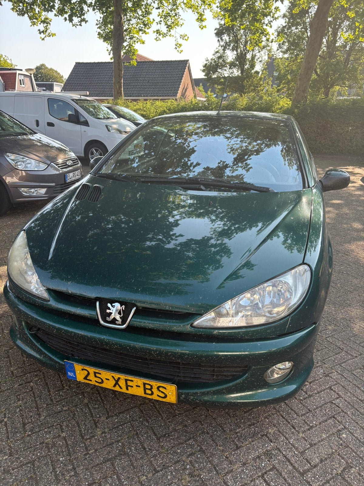 Peugeot 206 2.0 Roland Garros 16V CC 2002 Groen, Ophalen, Voor, Peugeot, Bumper