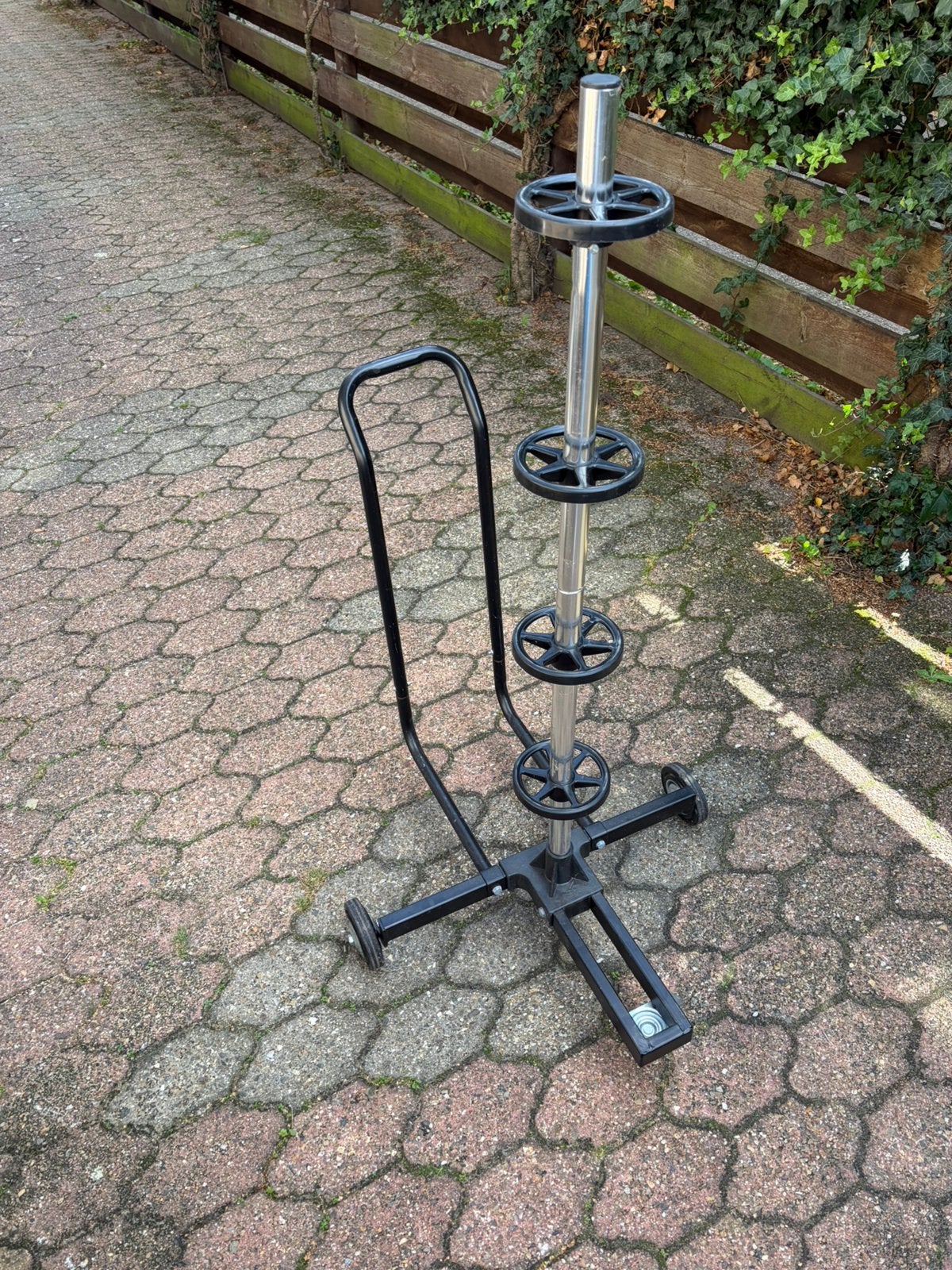 Velgenboomwagen / bandenopslag, Ophalen