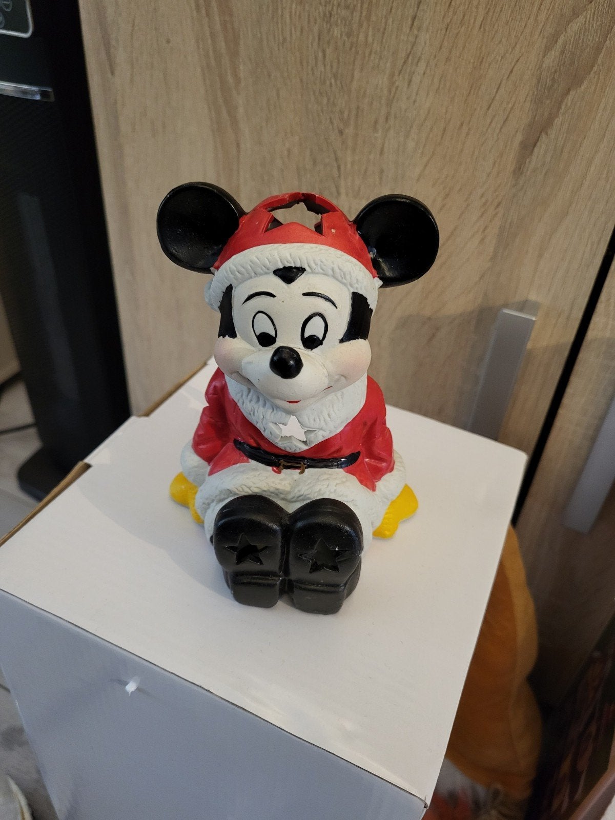 Disney waxinelicht houder mickey mouse kerst, Ophalen of Verzenden