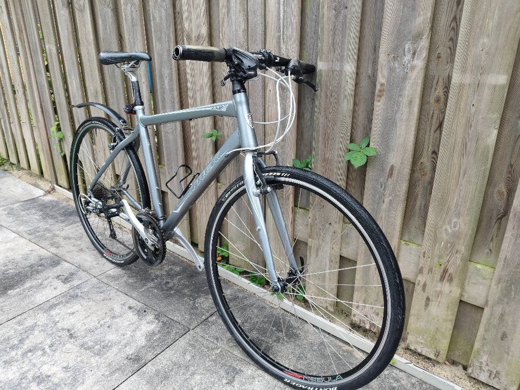 Trek 7.3 FX 2014 – 50cm – 27 versnellingen – Matte Onyx, Fietsen en Brommers, Ophalen, Fully, 49 tot 53 cm, Zo goed als nieuw