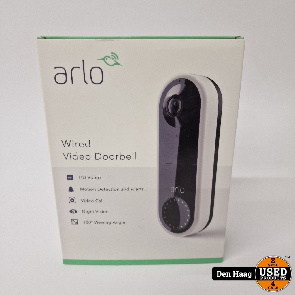 Arlo Wired Video Doorbell | nette staat, Arlo, Gebruikt, Support@arlo.com, 2200 Faraday Avenue, Suite 150
Carlsbad, CA 92008
USA