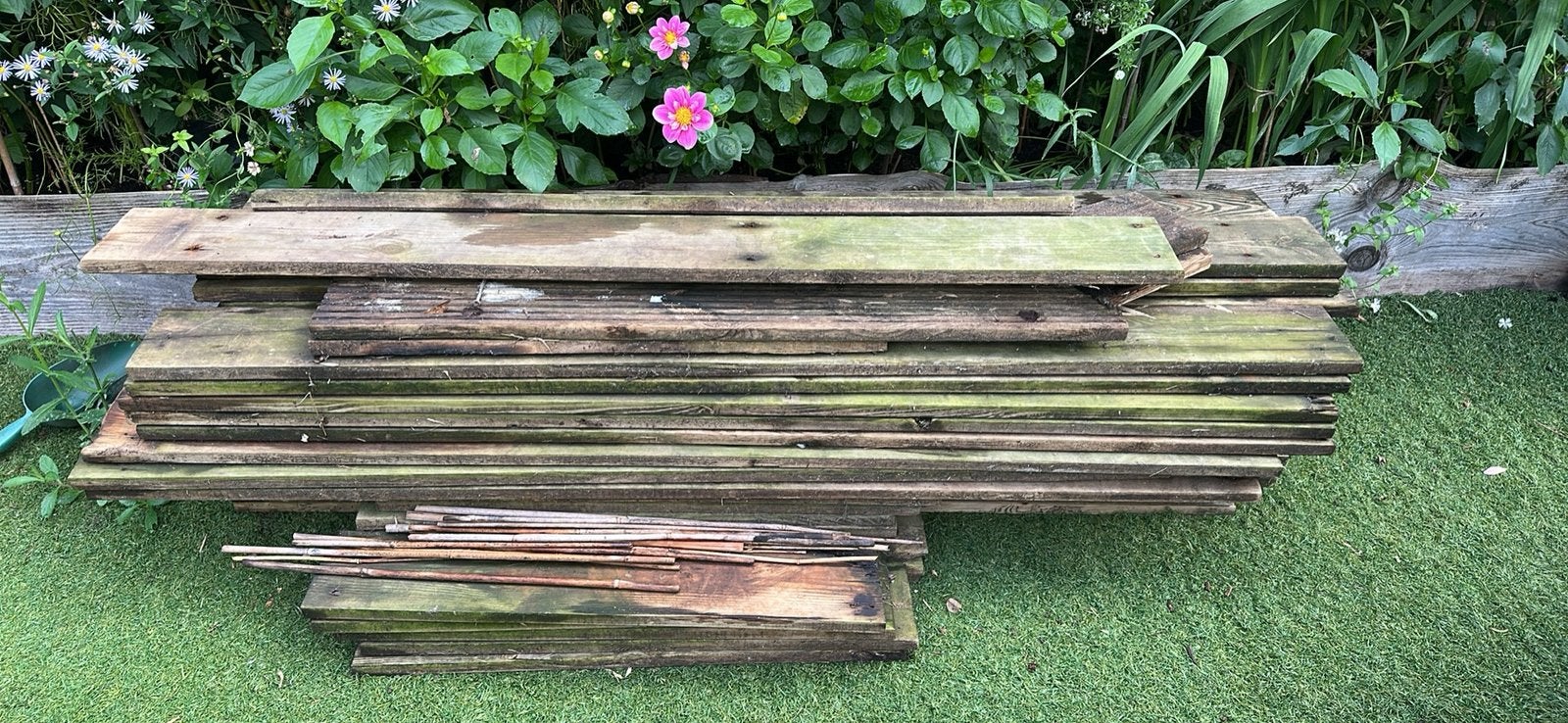 Gratis vlonderplanken, Ophalen of Verzenden, Gebruikt, Hout
