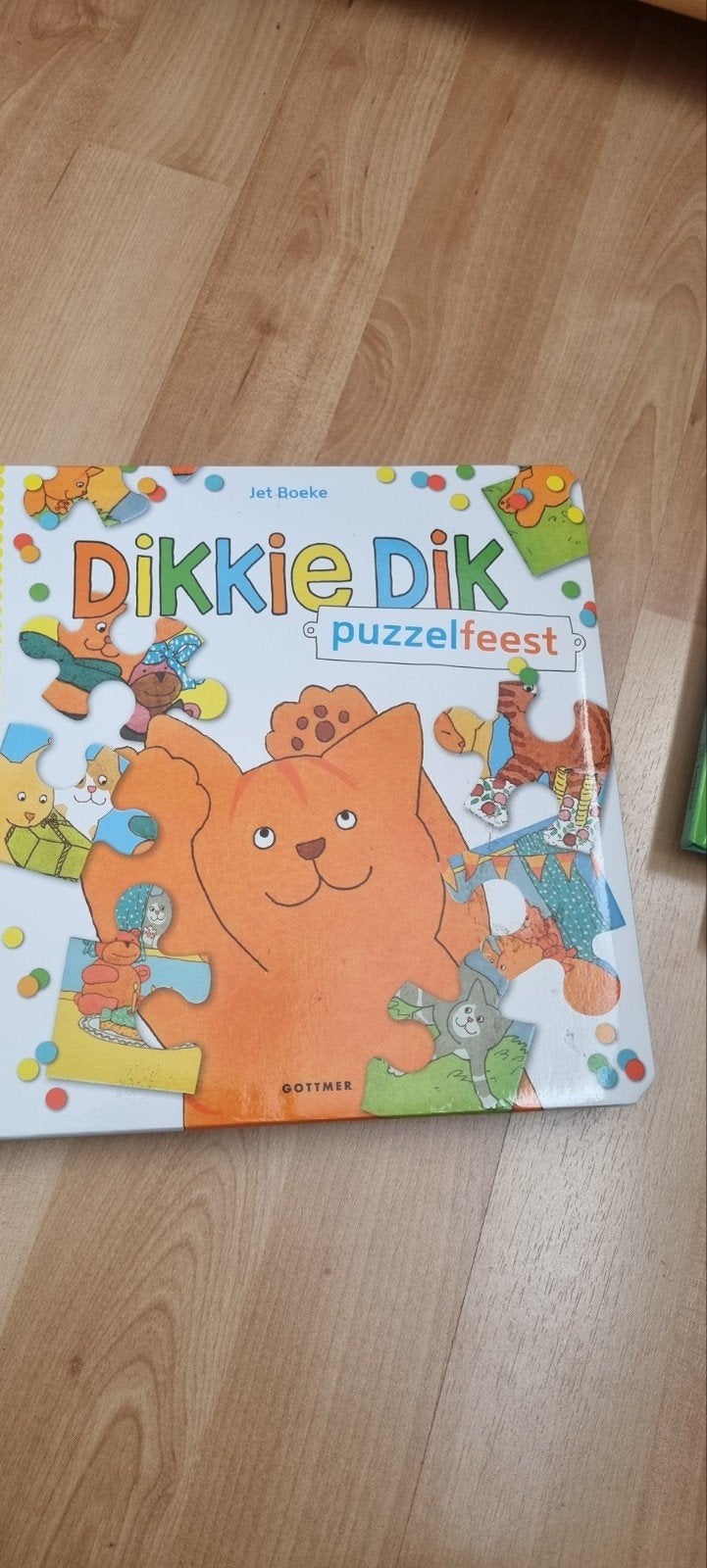 Dikkie Dik Puzzelfeest - Jet Boeke, Boeken, Jet Boeke, Ophalen of Verzenden, Zo goed als nieuw, 2 tot 3 jaar