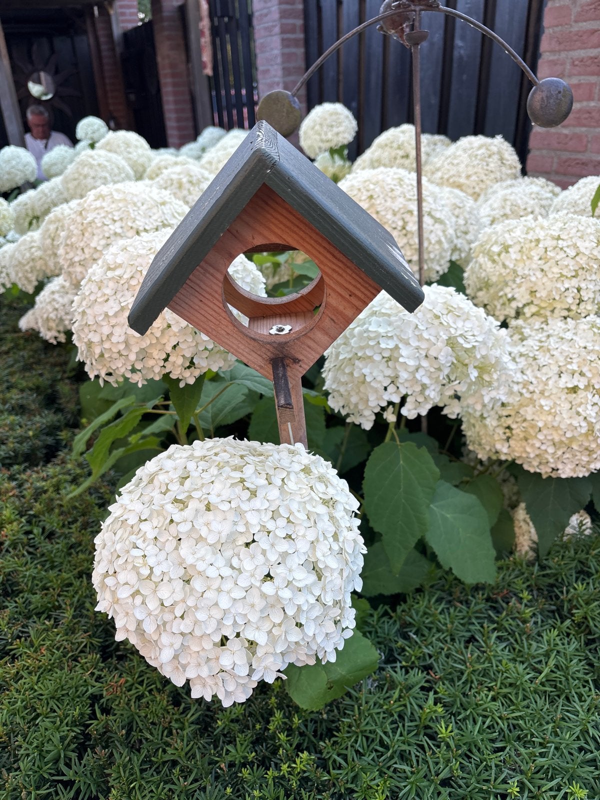 Vogelhuisje op paal - Decoratief voor de tuin, Ophalen, Gebruikt
