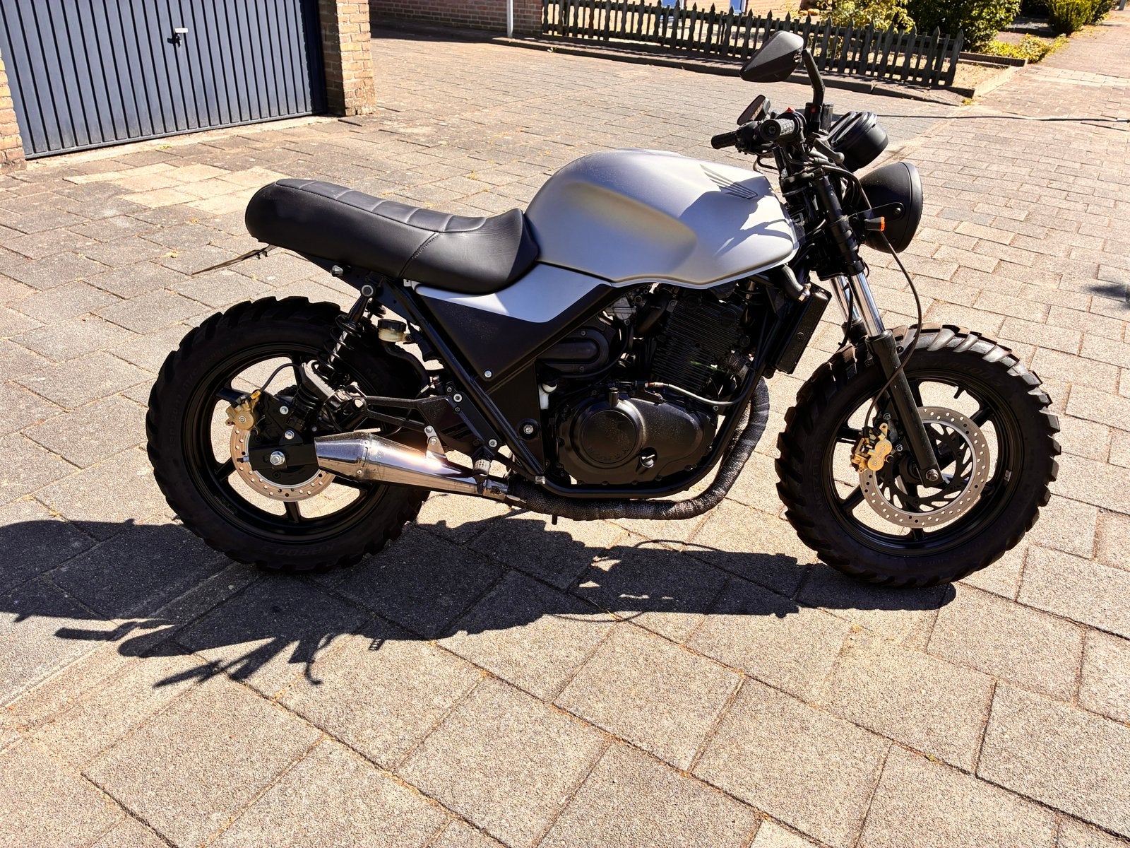 Honda CB500 Scrambler - Unieke Custom Build, Motoren, Motoren | Honda, 2 cilinders, Sportuitlaat, Gebruikt, Particulier