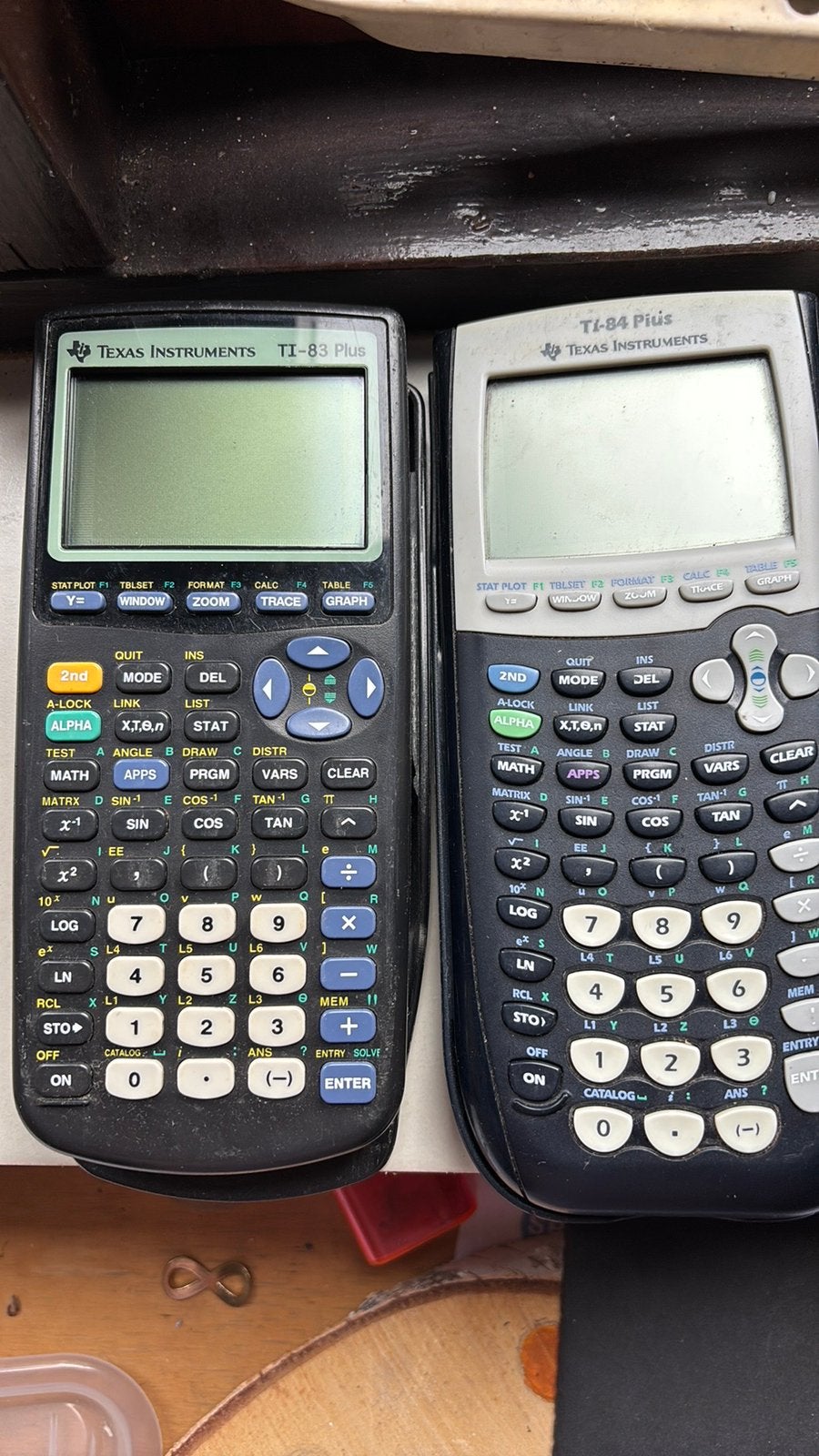Texas Instruments TI 83 plus & 84 plus, liefst in 1 koop, Ophalen of Verzenden, Grafische rekenmachine, Gebruikt