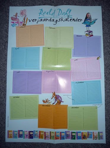 Roald Dahl verjaardagskalender, Diversen, Ophalen of Verzenden, Nieuw