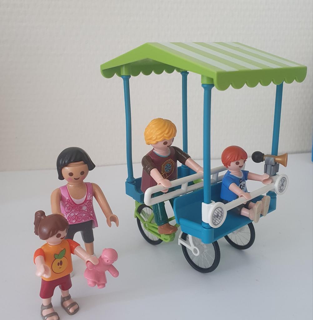 Plamobil  Set 70093. Familiefiets, Ophalen of Verzenden, Zo goed als nieuw, Complete set