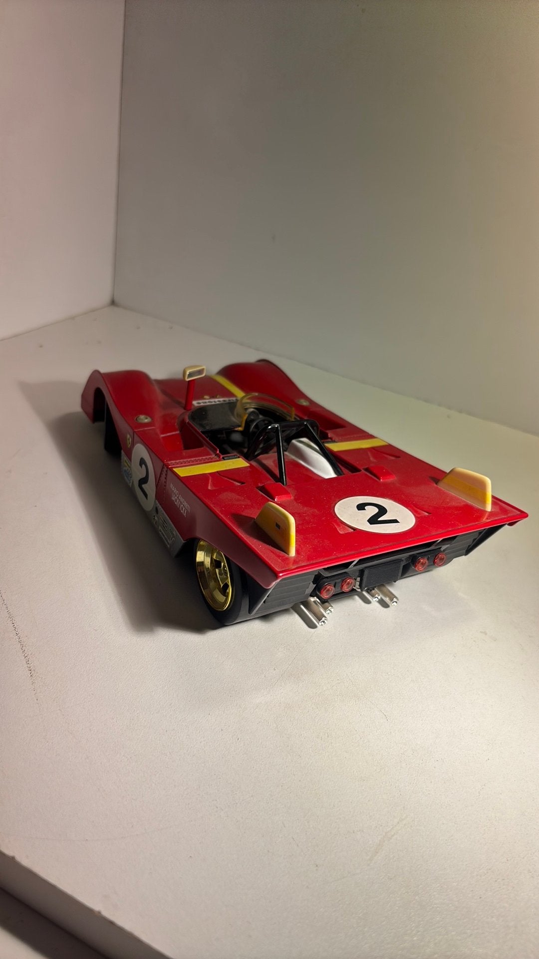 Ferrari 312p 1972 shell 1.18, Overige merken, Ophalen of Verzenden, A, A