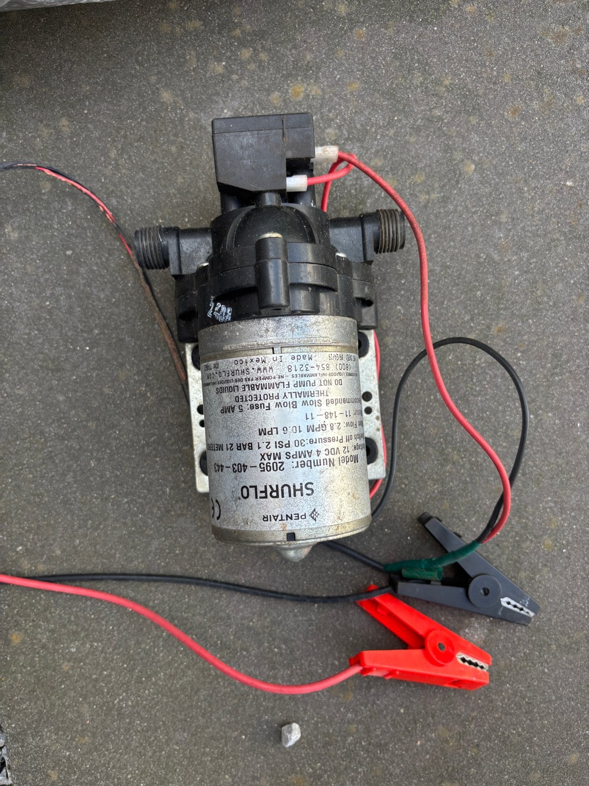 Shurflo 12V waterpomp, Ophalen of Verzenden, Gebruikt, Elektrisch, Overige typen