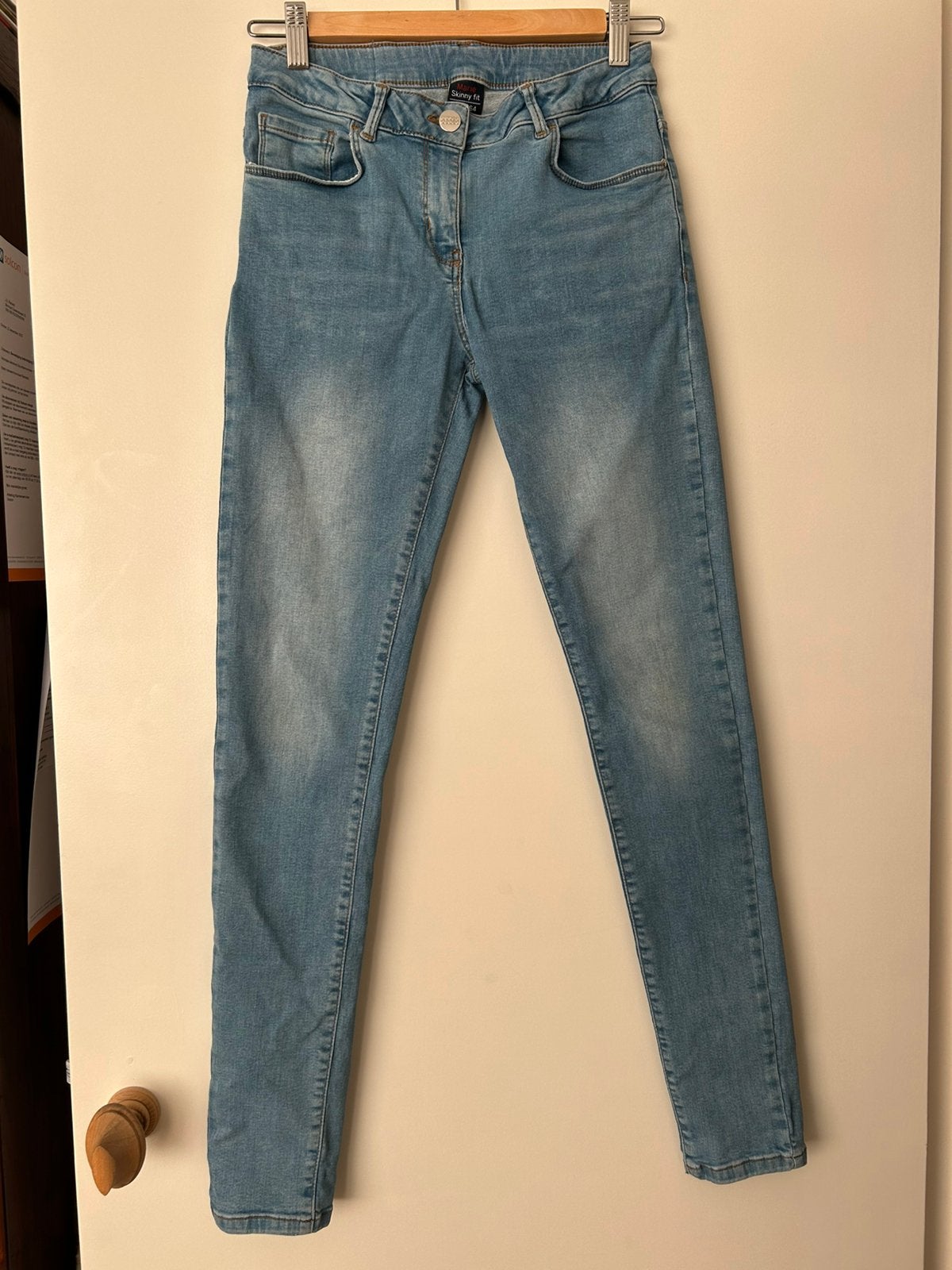 Spijkerbroek, maat 164, JBC, Skinny fit, blauw, Ophalen of Verzenden, Zo goed als nieuw, Meisje, Broek