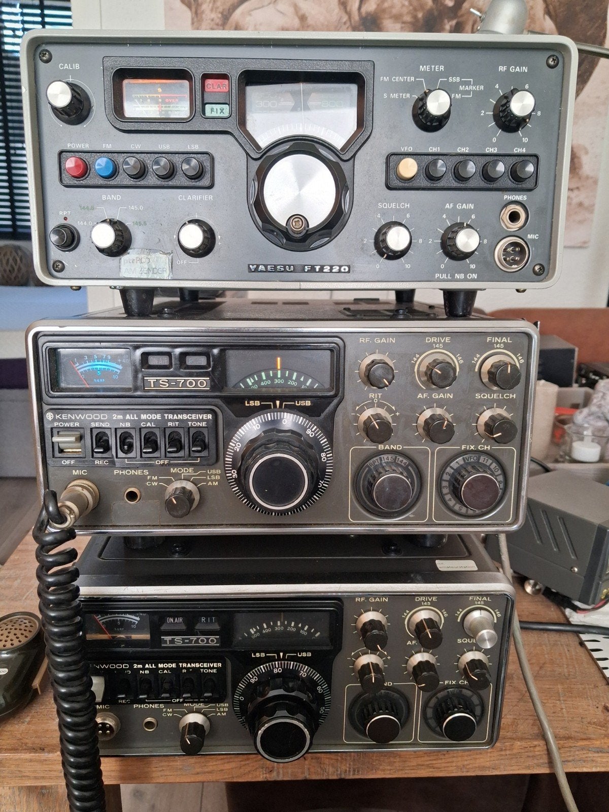 kenwood Yaesu 2 meter sets, Ophalen