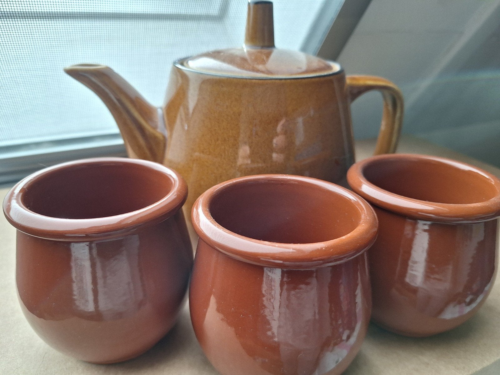 thee pot en 3 kopjes, Antiek en Kunst, Ophalen