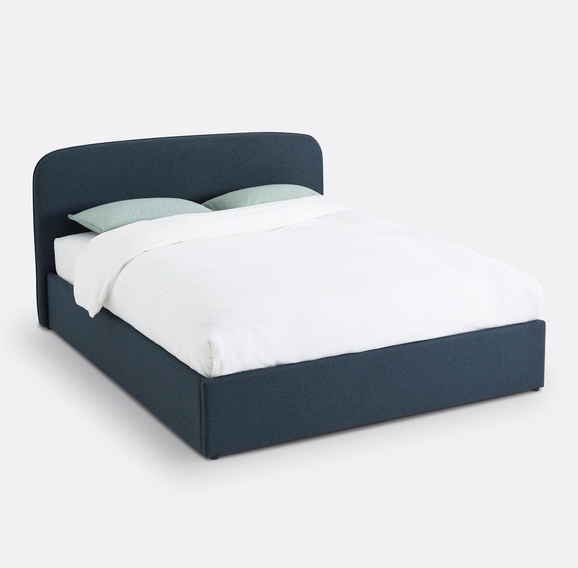 Blauw kofferbed, oopbergruimte 180x200 La Redoute, Huis en Inrichting, Ophalen, Verstelbaar, Blauw, Tweepersoons