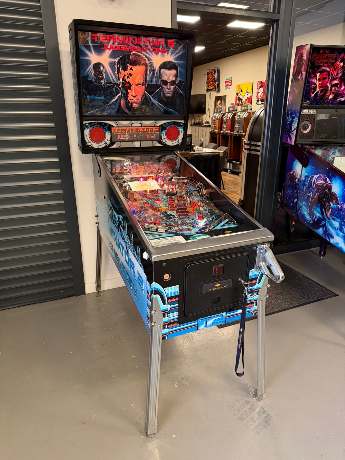 Flipperkast Williams Terminator 2 Judgement Day Pinball, Ophalen, Gebruikt, Williams, Dot-matrix