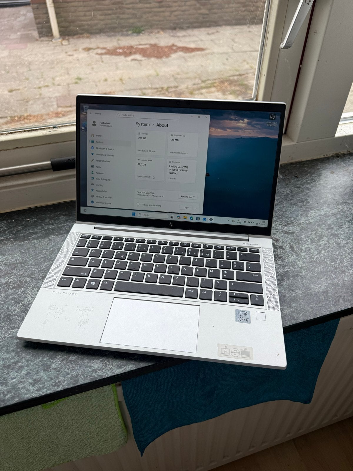HP EliteBook 830 G7 i7-10610U 32GB RAM 256GB SSD, Ophalen, Gebruikt, 2 tot 3 Ghz, 13 inch