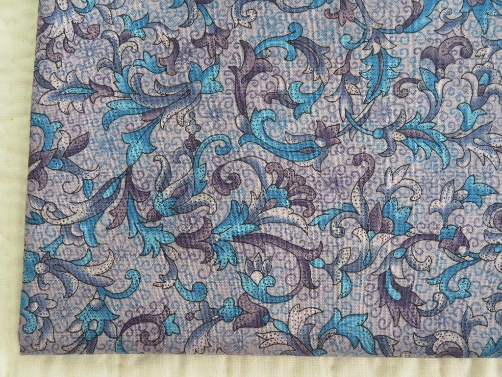 Prachtige quiltstof, Blauw, Ophalen of Verzenden, Zo goed als nieuw, 30 tot 120 cm