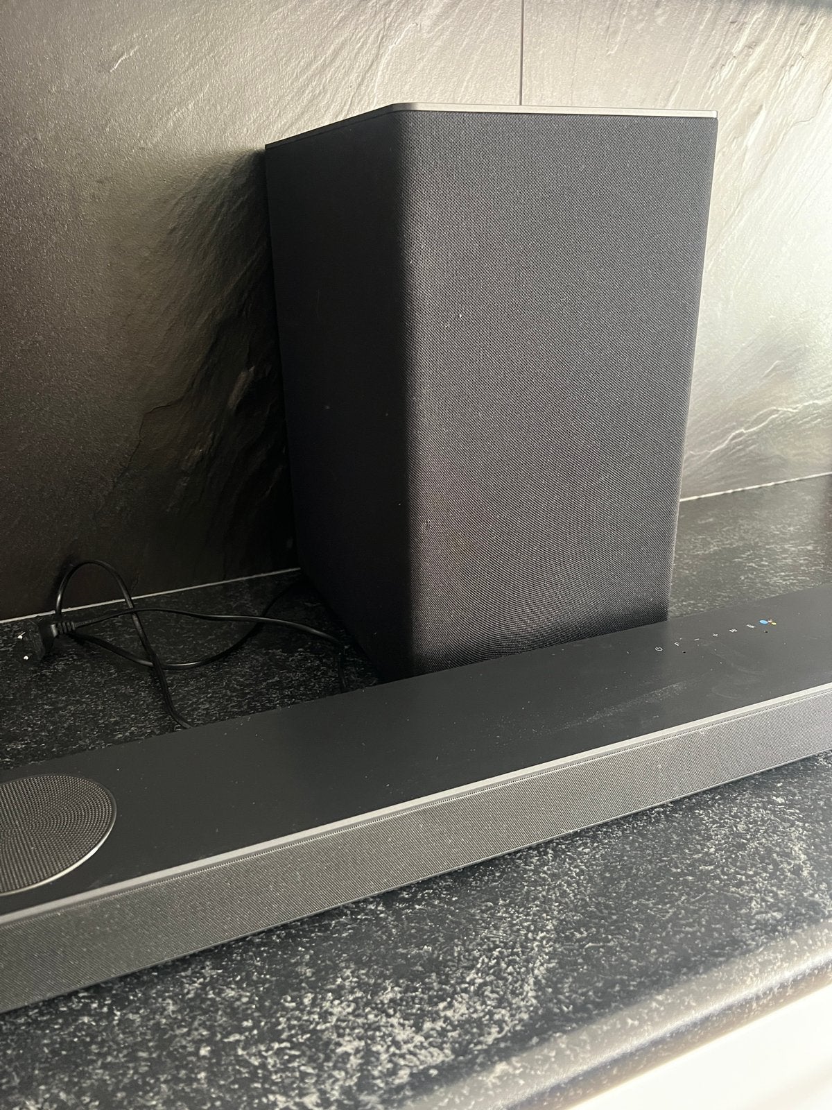 LG DSN8YG soundbar met draadloze subwoofer, Ophalen, Bluetooth, Zo goed als nieuw