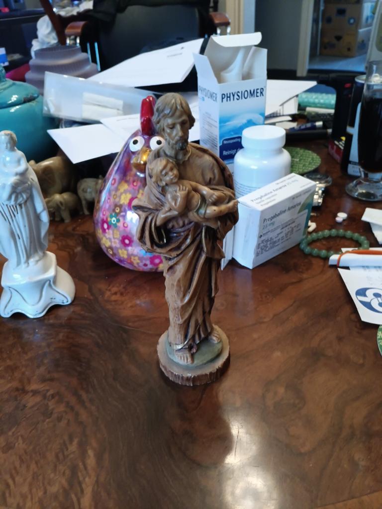 Vintage Jozef met Kindje Jezus Beeldje, Ophalen of Verzenden