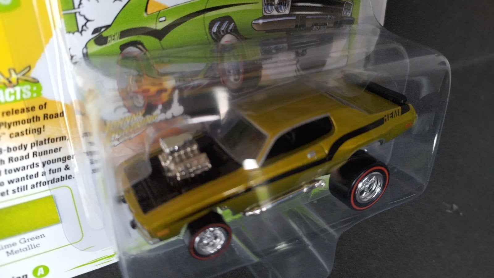 Plymouth Road Runner 1:64 Johnny Lightning Zingers Pol, Auto, Verzenden, Nieuw, M