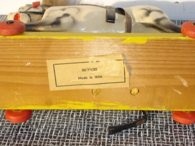 Vintage houten Duits speelgoedpaardje jaren 30 - 50, Antiek en Kunst, Antiek | Speelgoed, Ophalen of Verzenden