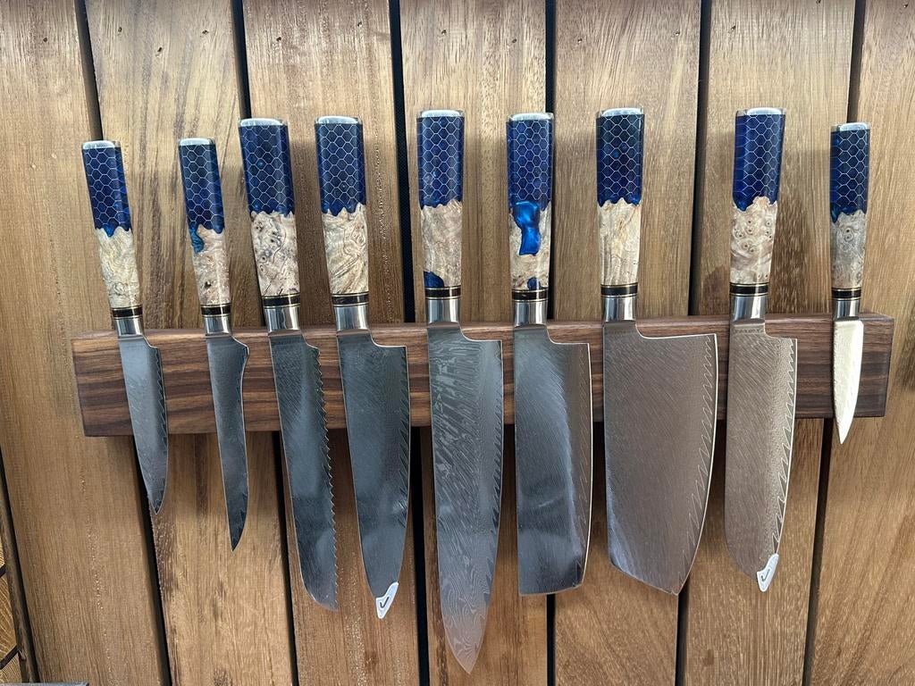 Magnetische messenstrip in notenhout, Custombowls, Ophalen of Verzenden, Wagenberg, Nieuw