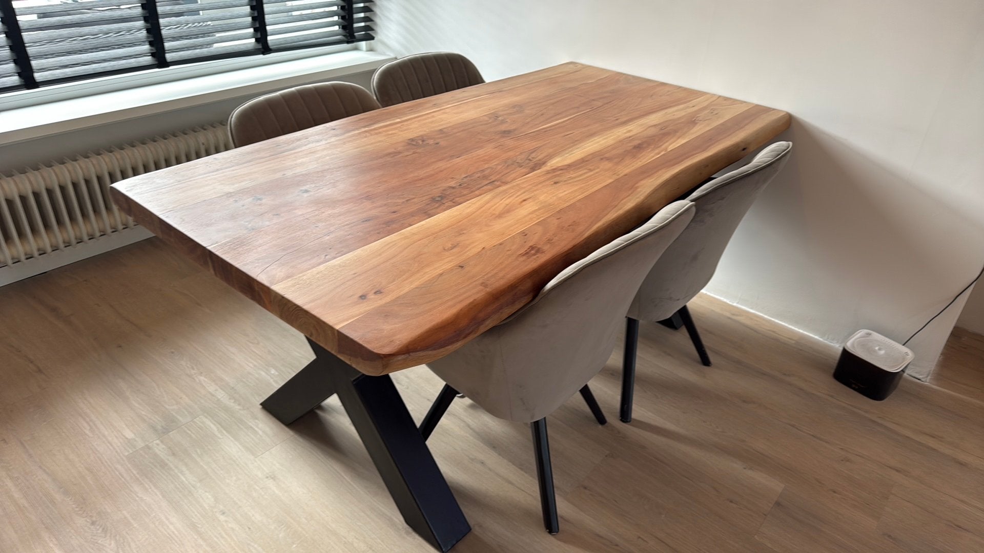 Eettafel, Ophalen of Verzenden, Zo goed als nieuw, Rechthoekig, 50 tot 100 cm