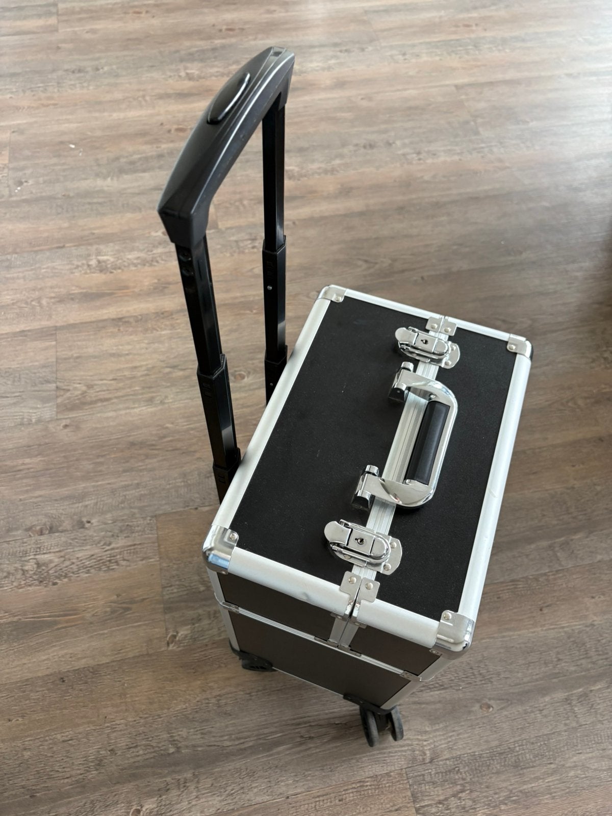 Zwarte nagel koffer op wielen - Goede staat, Ophalen of Verzenden, Gebruikt, Zwart, Hardcase