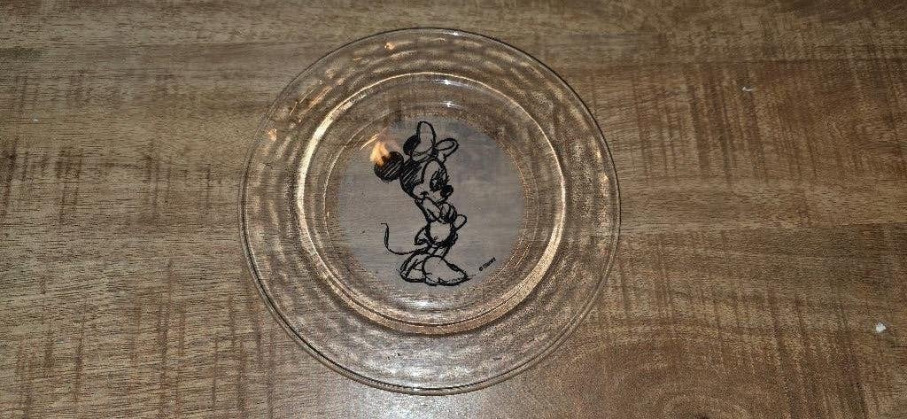 minnie mouse ontbijt bordje, Verzamelen, Disney, Ophalen of Verzenden, Overige figuren, Zo goed als nieuw, Overige typen