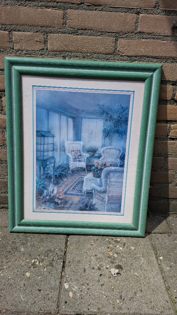 schilderij The Birdcage', Ophalen