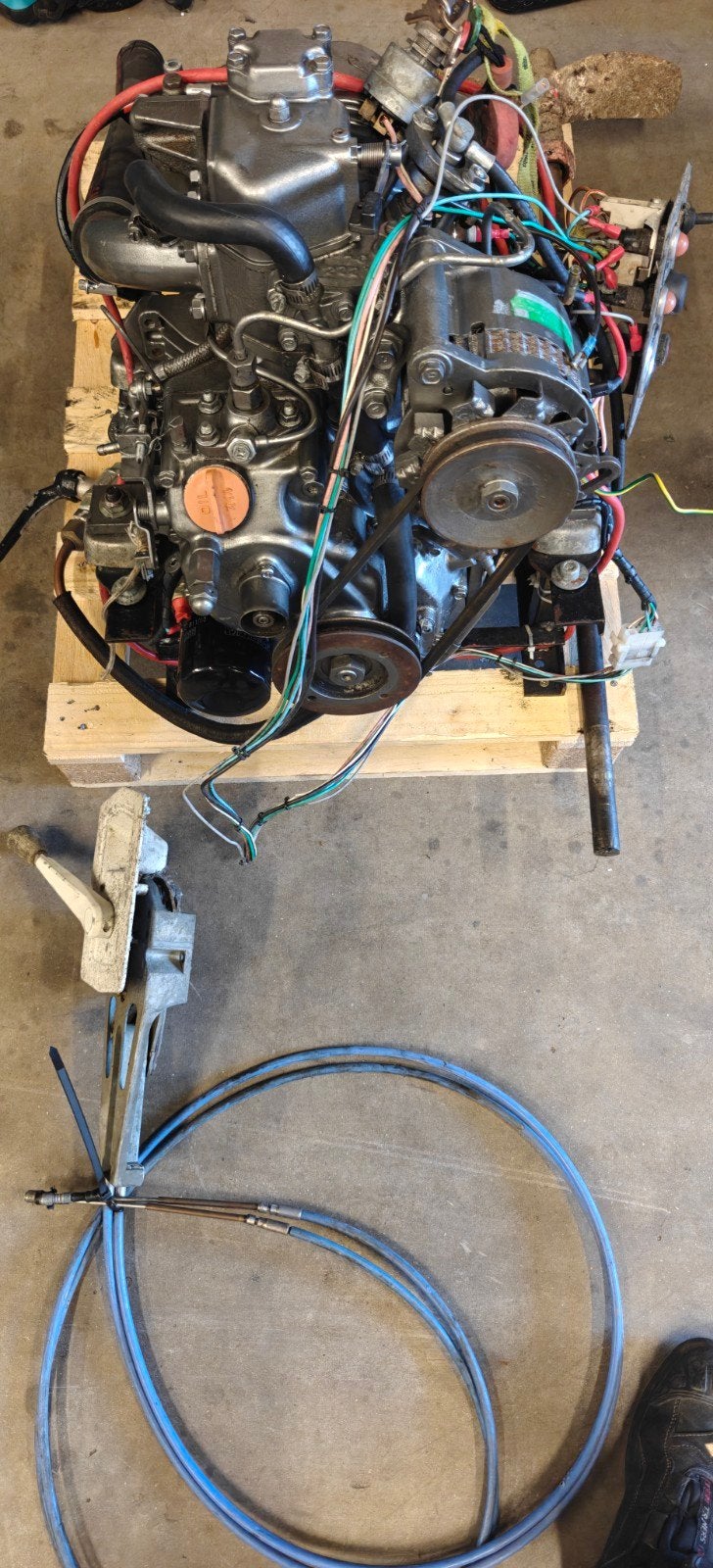 scheepsmotor Yanmar diesel 1gm compleet en werkend te zien, Watersport en Boten, Ophalen, Gebruikt, Diesel, 10 tot 30 pk