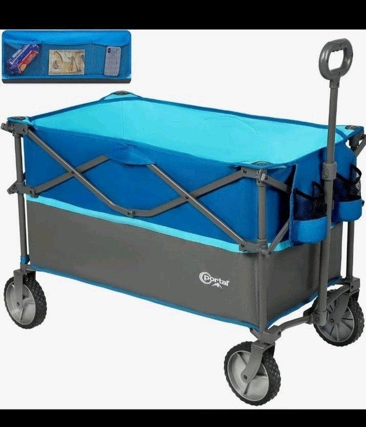 Nieuwe Xxl bolderkar voor 120 kilo, Caravans en Kamperen, Bolderkarren, Nieuw, Opvouwbaar, Ophalen of Verzenden