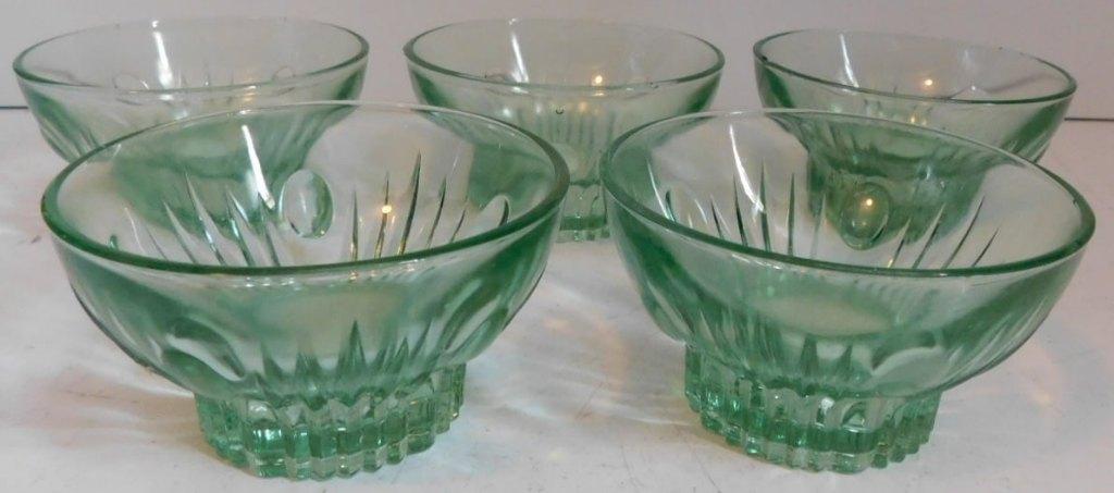 Persglazen Art Deco kommetjes, Antiek en Kunst, Antiek | Glas en Kristal, Ophalen of Verzenden