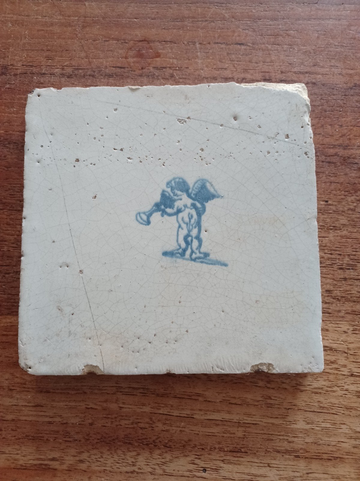 Antieke Hollandse wandtegel 17e eeuw, Ophalen of Verzenden