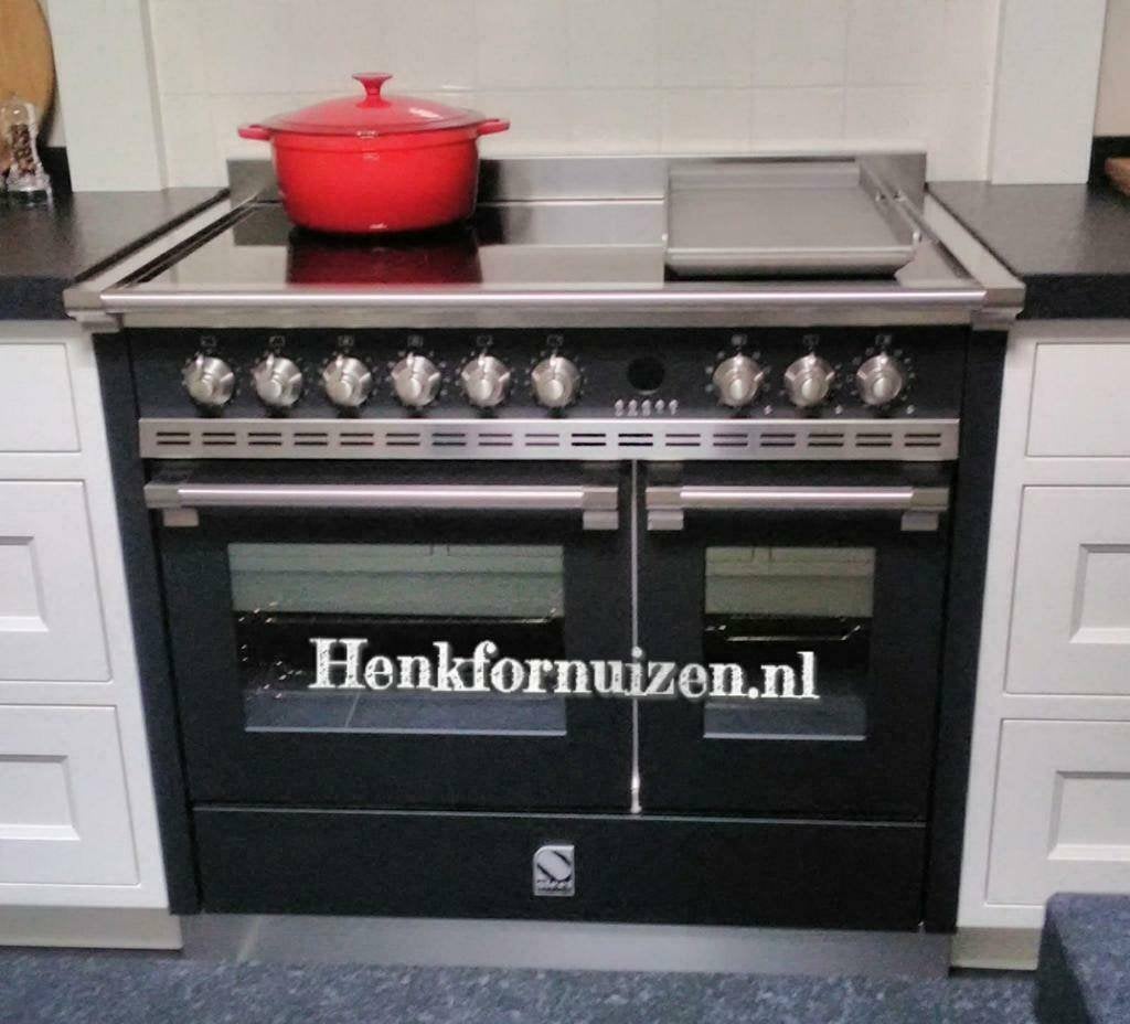 Showmodel Steel Ascot 100cm op inductie...Actie prijs..., 60 cm of meer, Nieuw, Ophalen of Verzenden, Inbouw