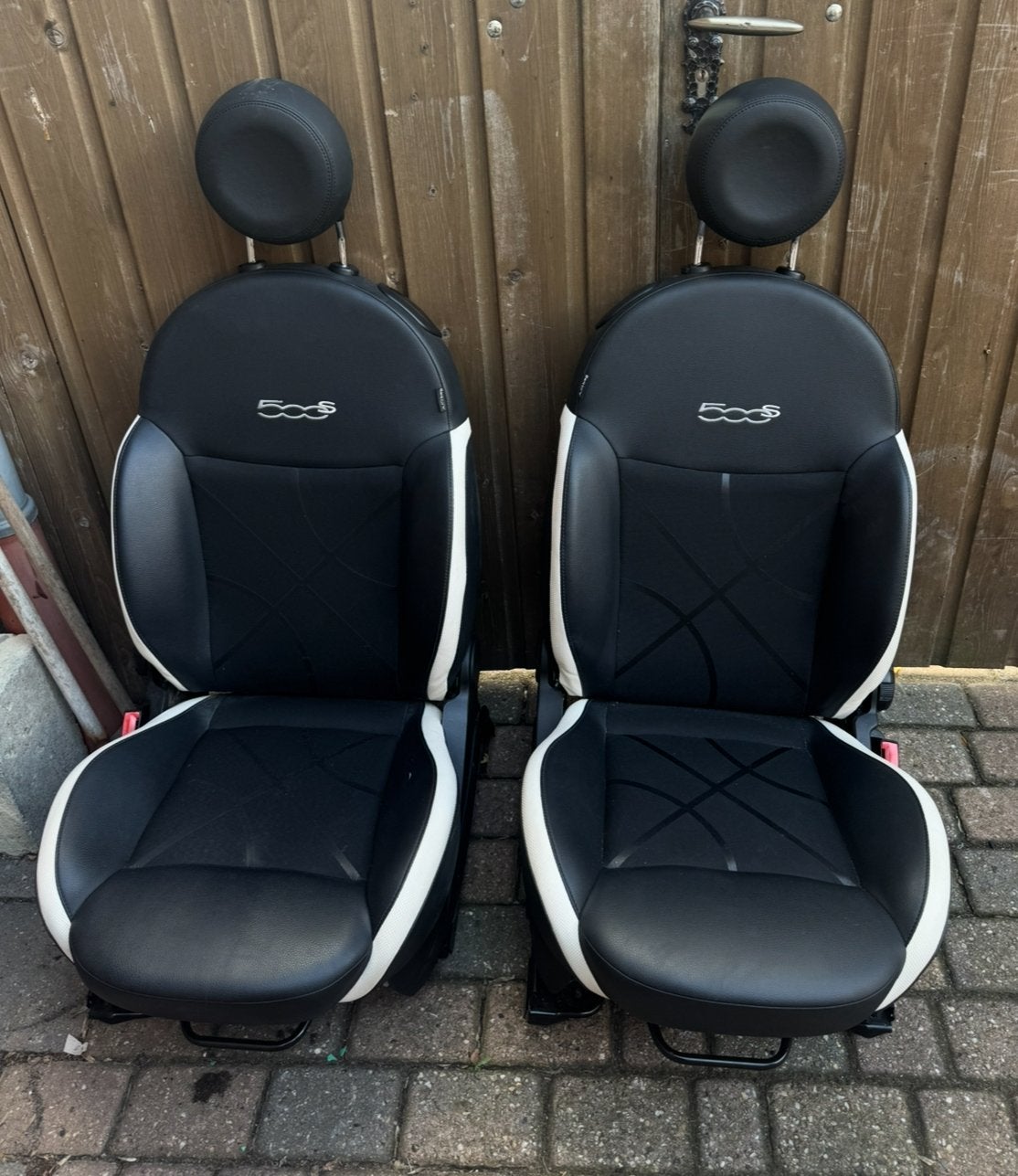 Fiat 500 S Voorstoelen + Complete Achterbank - Compleet, Auto-onderdelen, Ophalen, Gebruikt, Fiat