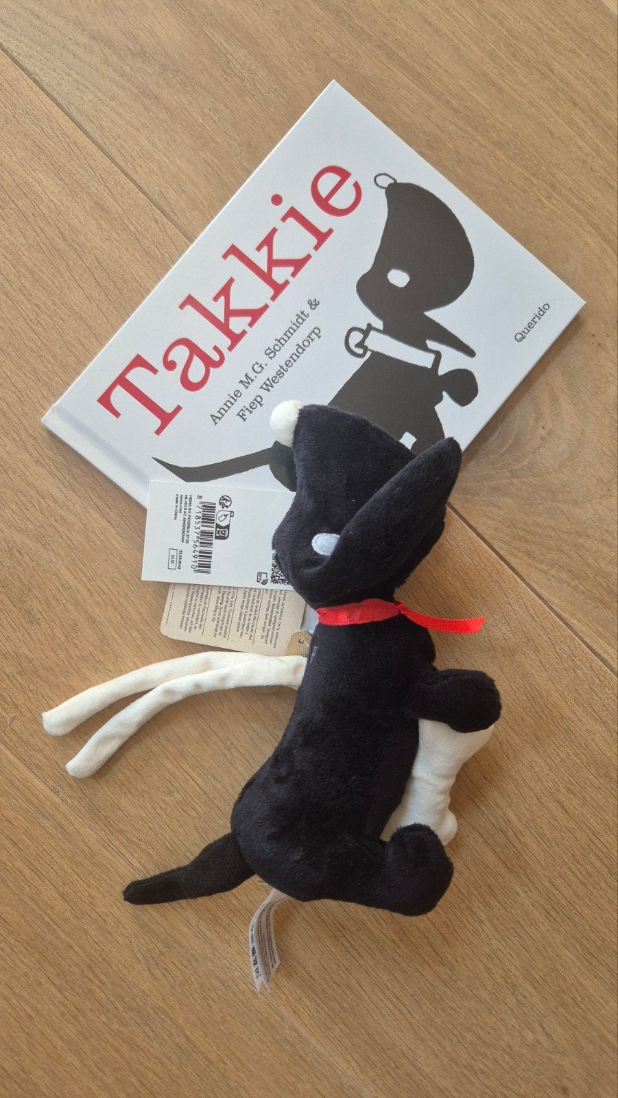 Nieuw! Takkie muziek knuffel met boekje (Hema), Hema, Overige karakters, Nieuw, Zwart