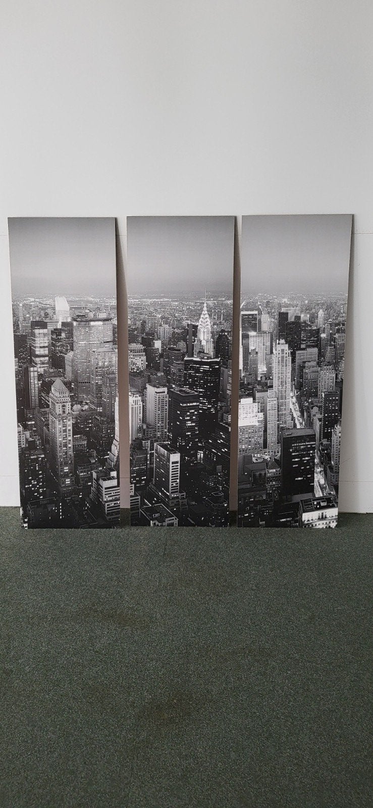 New York City Skyline Canvas Schilderij (3 delen), Ophalen, Zo goed als nieuw, Schilderij, 75 – 100