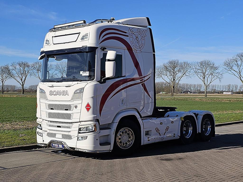 SCANIA R500 6x4 full air pto+hyd, Automaat, Euro 6, Scania, Wit