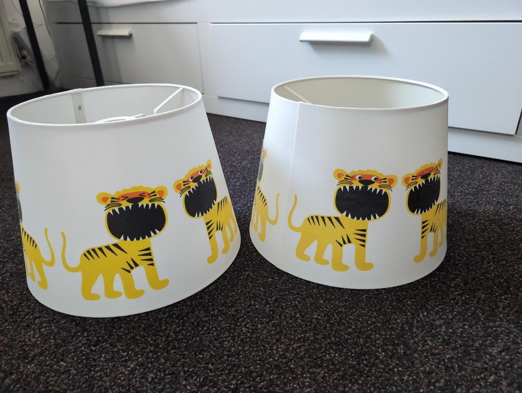 Lampenkap tijger 2x, Ophalen, Rond