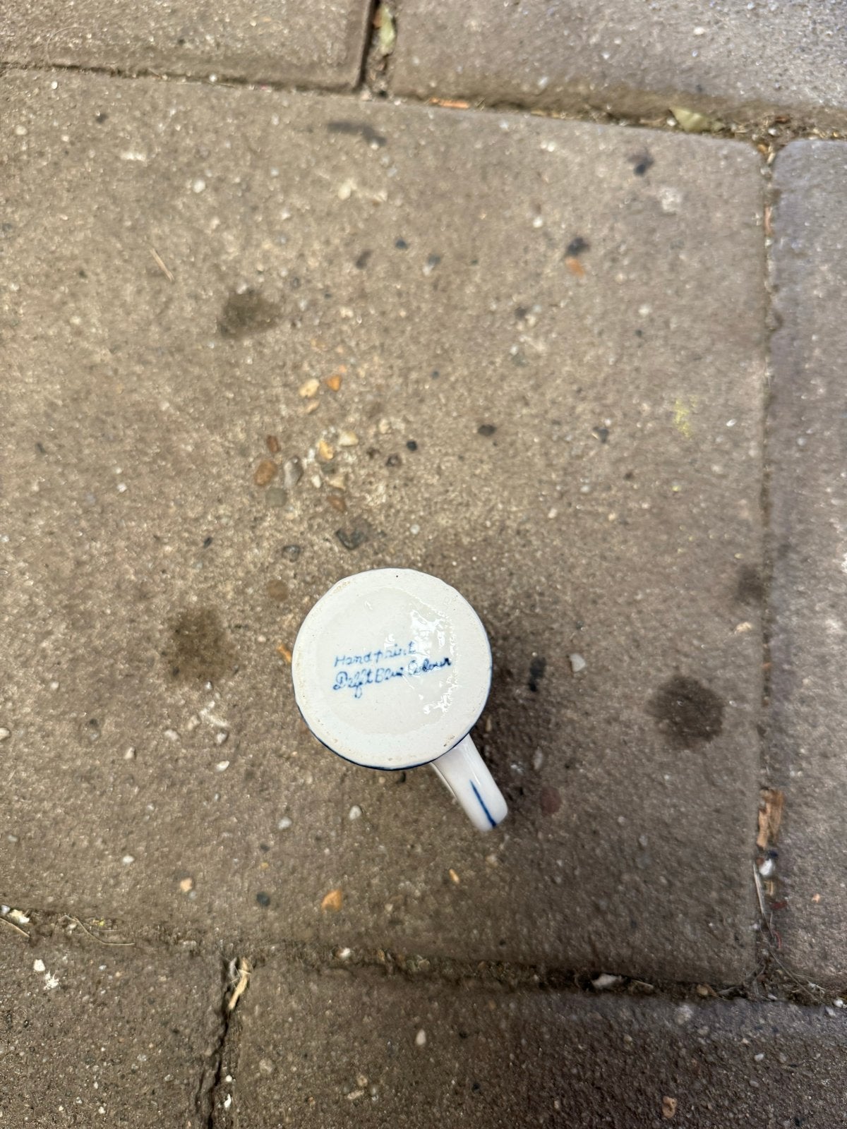 Handgeschilderde Delfts Blauwe mok, Ophalen of Verzenden