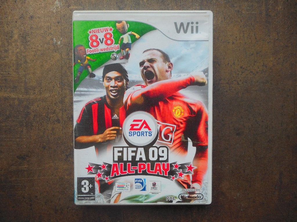 FIFA 09 All-Play voor Wii (zie foto's) III, Gebruikt, Ophalen of Verzenden, Sport, 3 spelers of meer