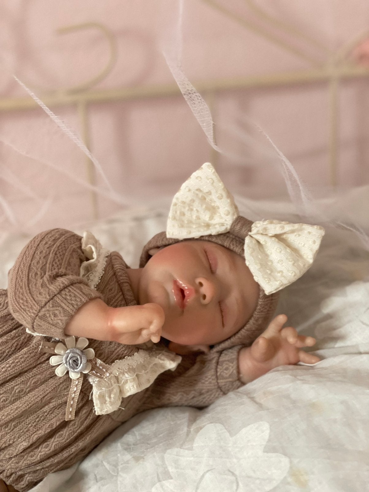 Reborn baby pop, Verzamelen, Poppen, Ophalen of Verzenden, Zo goed als nieuw, Babypop, Levensecht of Reborn