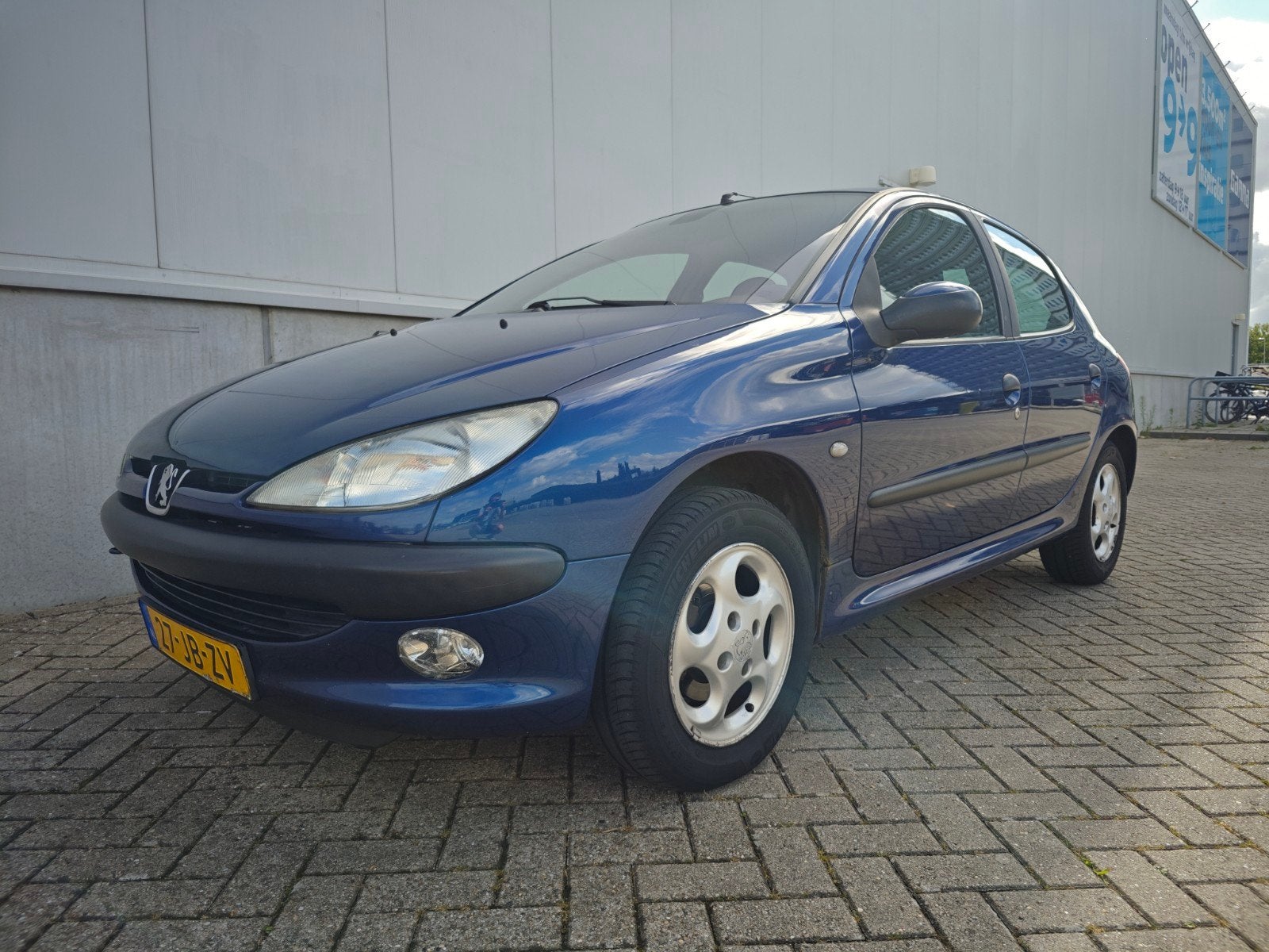 Peugeot 206 1.6 16V 5D 2002 Blauw, 40 €/maand, 4 cilinders, Blauw, Origineel Nederlands
