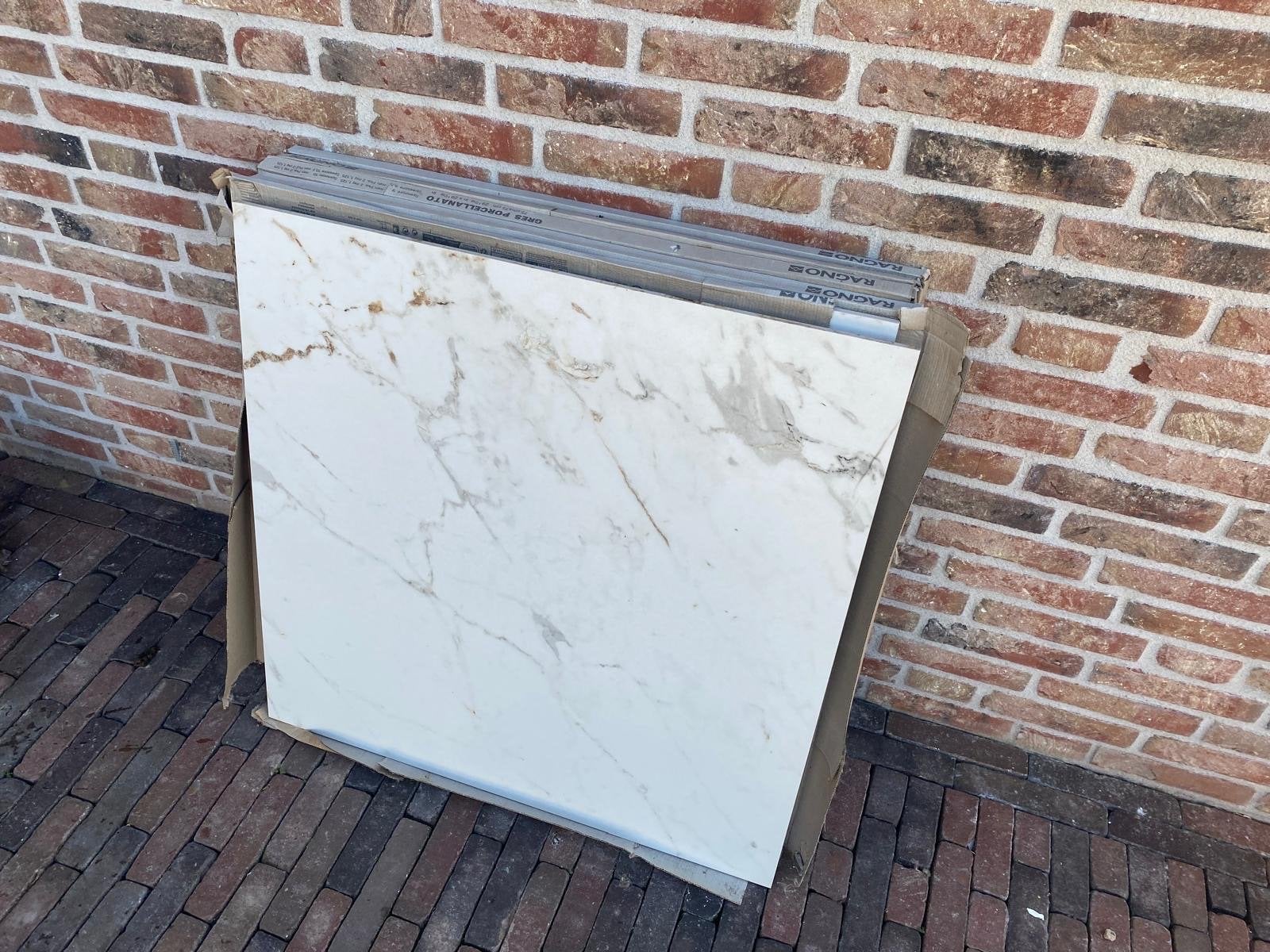 Ragno Gres Porcellanato Marmerlook Tegels 75x75 cm, Ophalen, 60 cm of meer, Keramiek, Nieuw