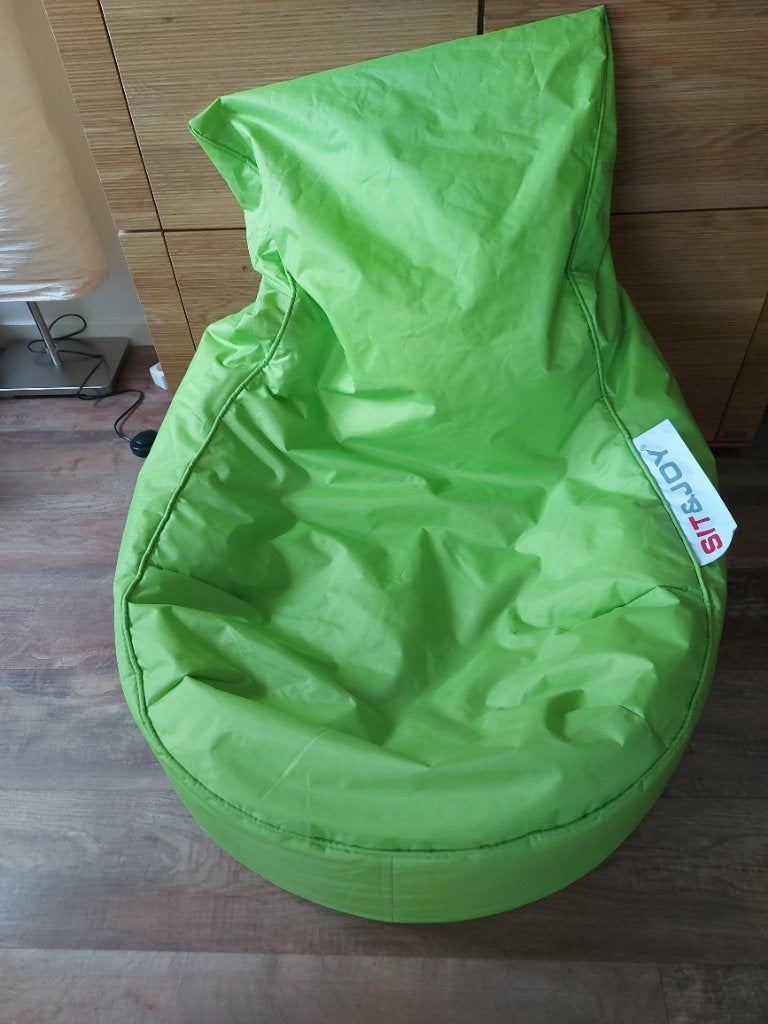 Sit & Joy zitzak ' Dolce' Lime (groot formaat), Ophalen, Zo goed als nieuw, Groen, Zitzakstoel